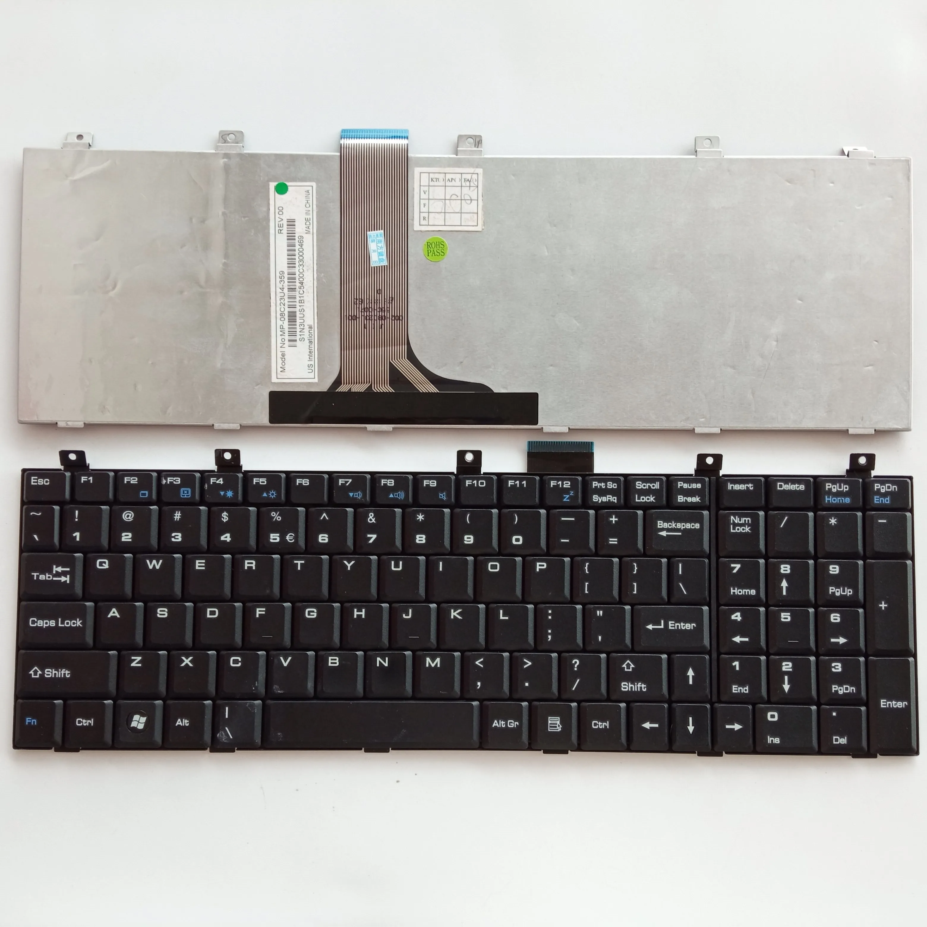 Picture of Laptop US keyboard forNew Replacement Keyboard Laptop For MSI CR600/E500 BLACK US US Layout